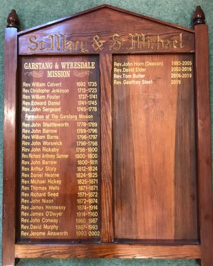 Parish Priests of St Mary and St Michael Garstang